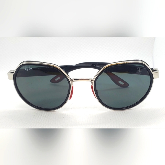 Ray-Ban 51' -RB3703M Scuderia FERRARI Collection In Black and Silver Men's - Picture 1 of 11